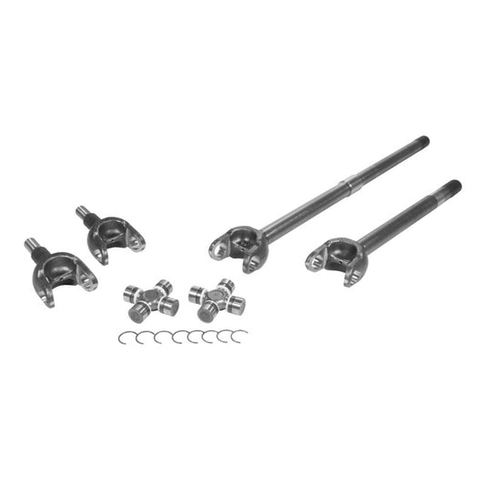 Yukon Gear & Axle YA W24172 For 2018-2019 Jeep Wrangler Front 4340 Chromoly Axle Kit Dana 44 32 Spline with 1350 (7166) Joints