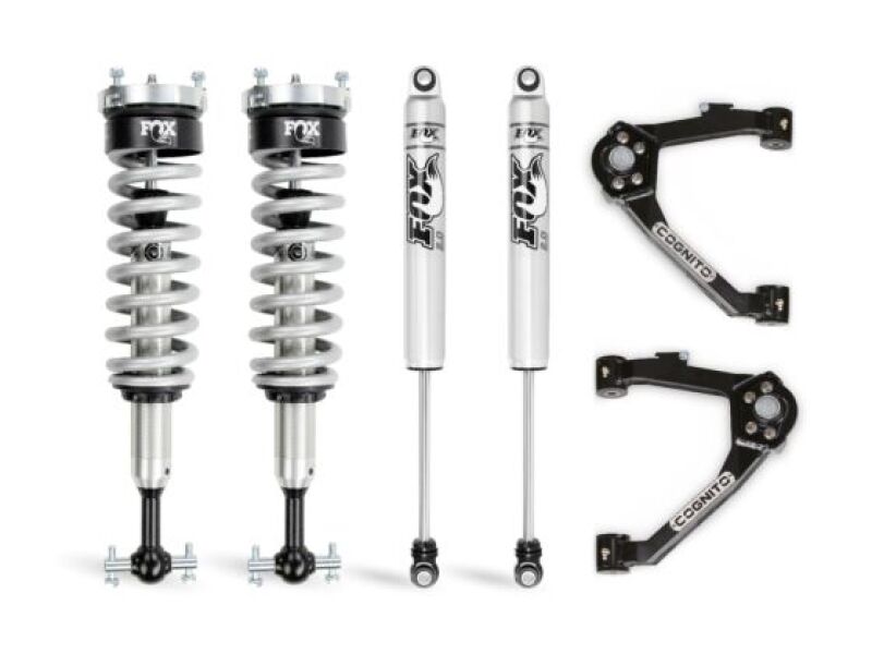 Cognito Motorsports 210-P0962 3-Inch Performance Leveling Kit with Fox 2.0 IFP Shocks (Stamped Steel / Aluminum OEM Control Arms) for 2007-2020 Chevrolet Silverado / GMC Sierra 1500, Chevrolet Tahoe / Suburban, GMC Yukon