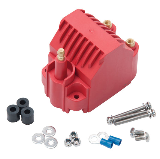 Edelbrock 22742 Max-Fire Universal High Output Dome Style Ignition Coil - Red