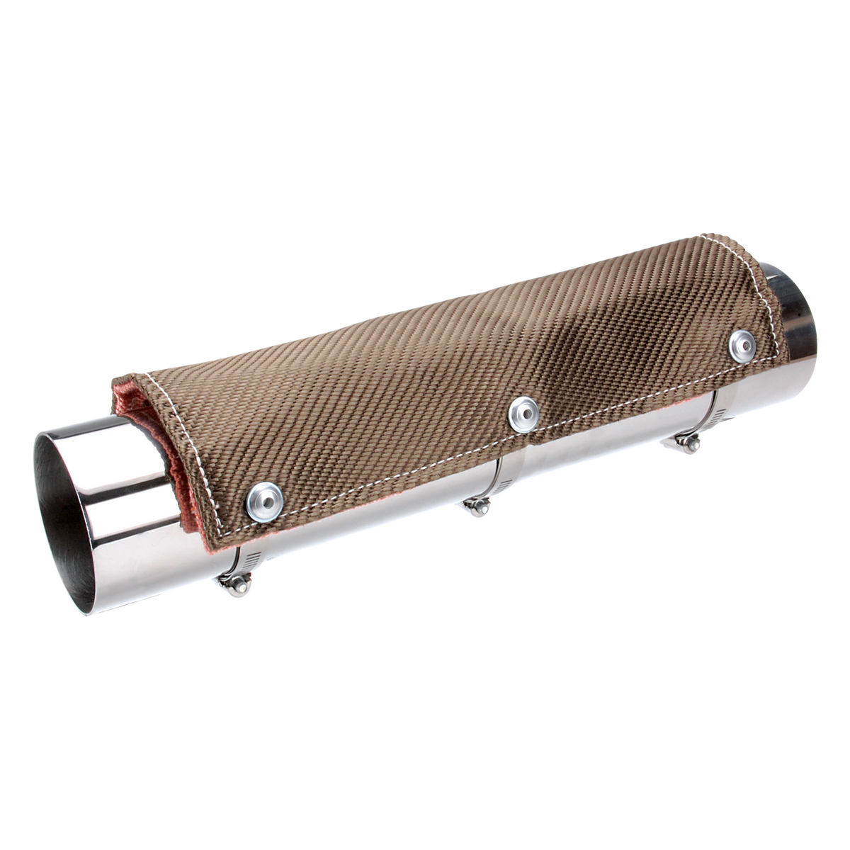 DEI Pipe Shield with Stainless Steel Clamps - 4in x 12in - Titanium