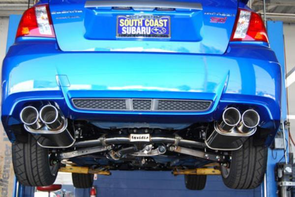 Invidia HS11STIG3S 11-14 Subaru WRX/STI Sedan Q300 Quad Rolled S.S.Tips Cat-back Exhaust