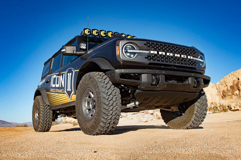 ICON 2021-2026 Ford Bronco, Non-Sasquatch, 3-4in Lift, Stage 3 Suspension System, Tubular, Heavy Rate Rear Springs