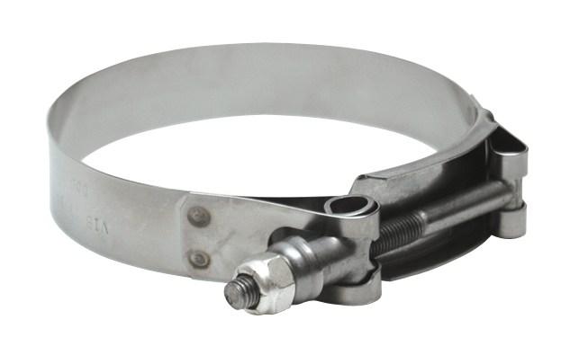 Vibrant SS T-Bolt Clamps Pack of 2 Size Range: 5.30in to 5.60in O.D.