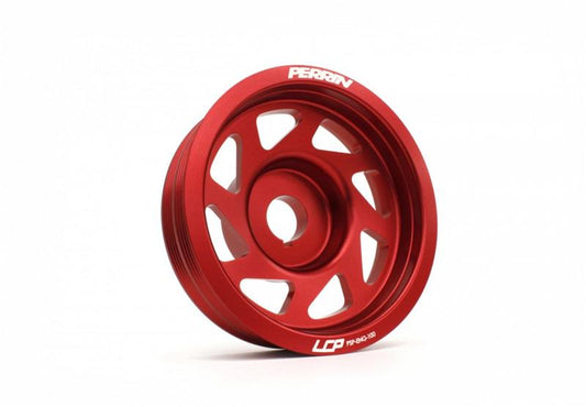 PERRIN 93-14 Subaru Impreza (Incl. 02-14 WRX) / 04-21 STI Lightened Crank Pulley - Red
