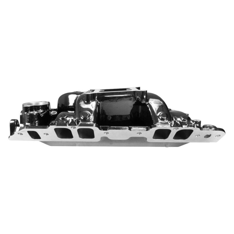 Edelbrock 7562-BP Big Block Chevrolet Rectangular Port RPM Air-Gap Manifold - Black Plasma Finish