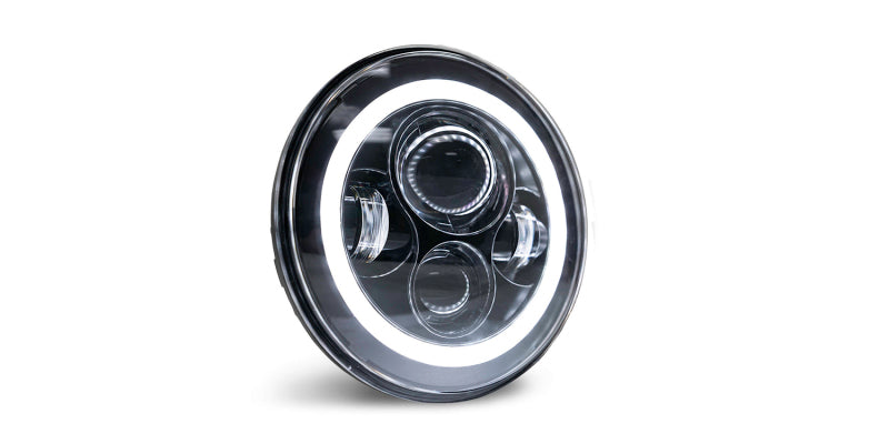 DV8 Offroad 07-18 Jeep Wrangler JK LED Projector Headlights w/ Angel Eyes - #HL7JK-02