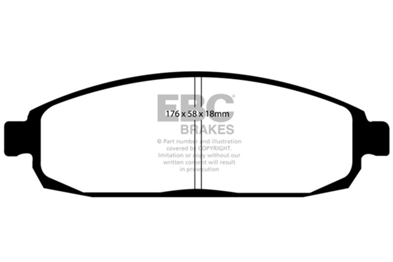 EBC 05-10 Jeep Commander 3.7 Greenstuff Front Brake Pads DP61732