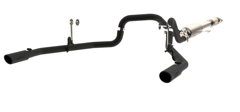 MBRP S5258BLK Armor BLK Cat-Back Exhaust - 2.5-Inch Dual Rear Exit | Black Coated Aluminized