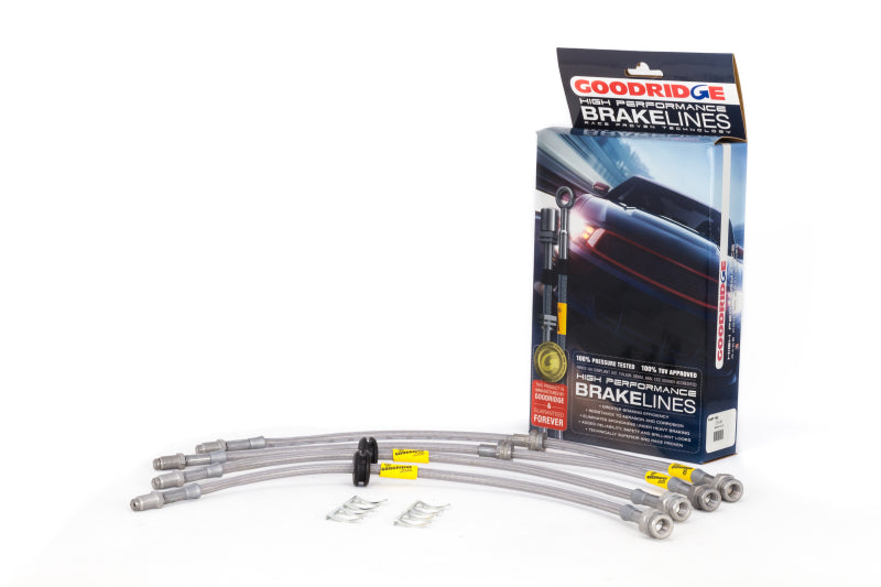 Goodridge 04-13 Mazda 3/Mazdaspeed3 Stainless Steel Brake Line Kit 25048