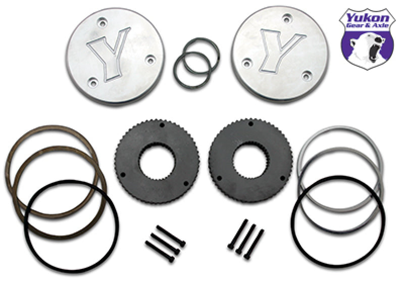 Yukon Gear & Axle YHC50002 Hardcore Drive Flange Kit For Dana 44 / 30 Spline Outer Stubs Non-Engraved Caps