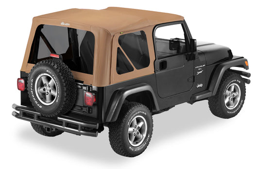 Bestop 97-02 Jeep Wrangler TJ Replace A-Top (Spice Sailcloth Tinted Windows No Door Skins )