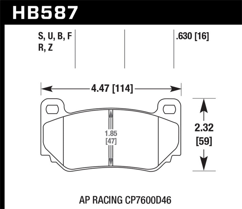 Hawk Performance HB364B.587 HPS 5.0 Street Brake Pads