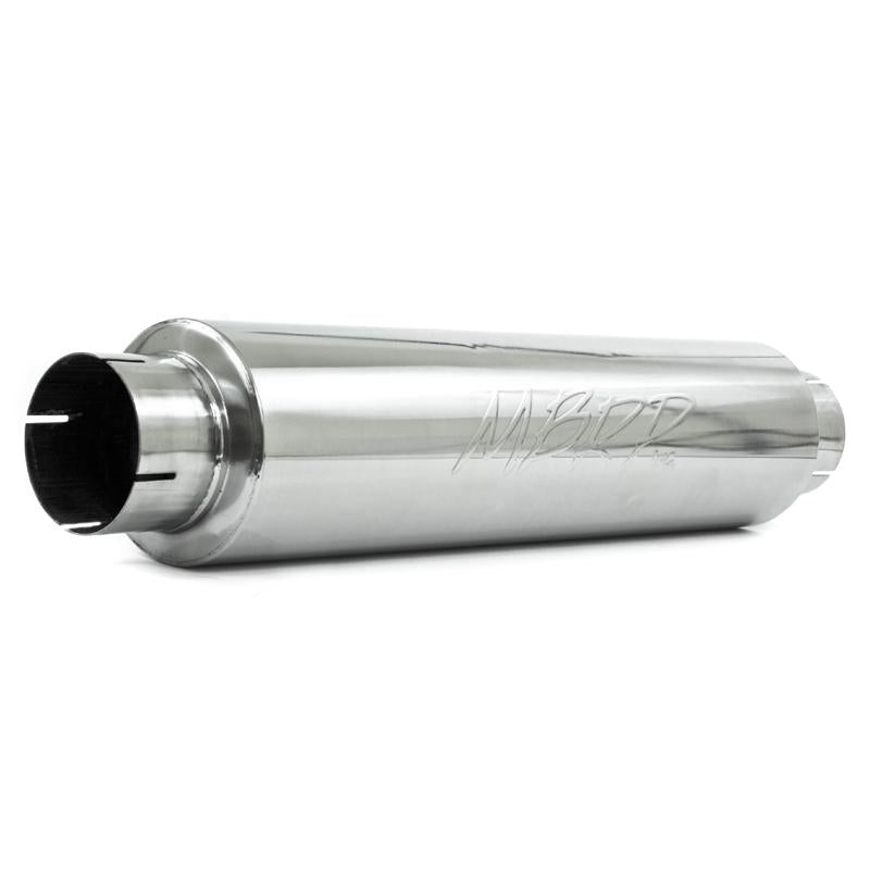 MBRP M1004S Universal Quiet Tone Muffler 4in Inlet/Outlet 24in Body 6in Dia 30in Overall T409 - #M1004S