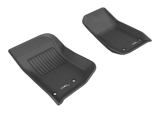 3D MAXpider Kagu Front Floor Mats for 2014-2018 Jeep Unlimited/Wrangler