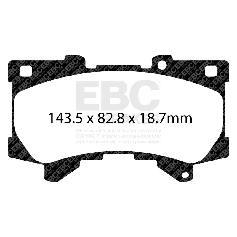 EBC 2022+ Lexus LX600 3.5TT Yellowstuff Front Brake Pads DP42460R