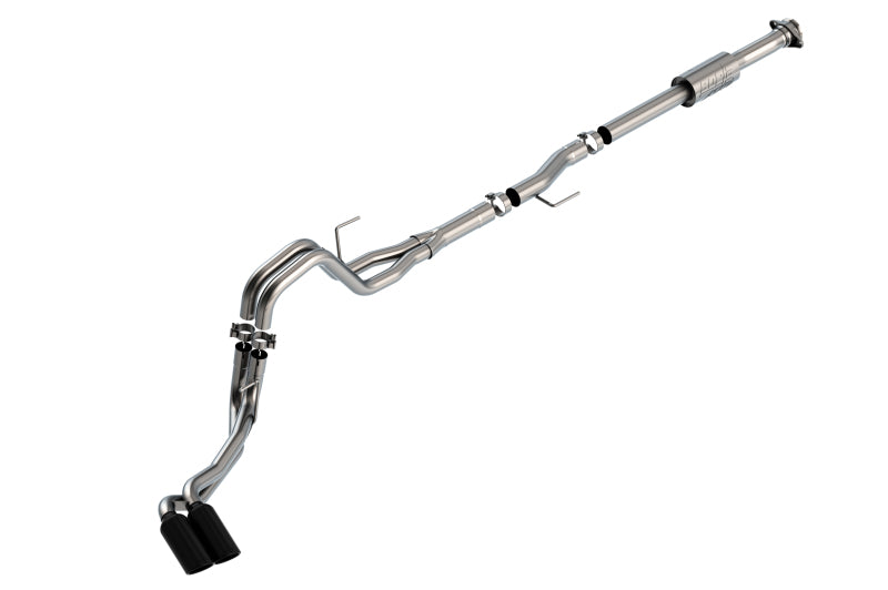 Borla 140872BC F-150 2021 2.7L/3.5L 4dr CC SB EC STB Lari/King R/Plinum/LTD 3/2.25 DSE CB AK BLK CHR Tips - #140872BC