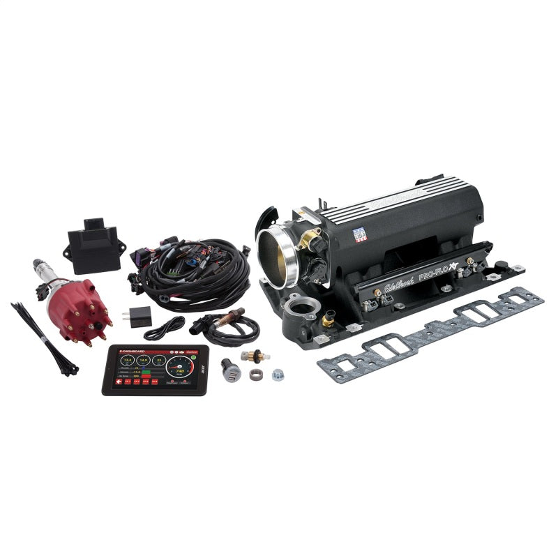 Edelbrock 35823 Pro Flo 4 XT EFI System Sequential Port SBC Vortec/E-Tec 550 Max HP 29lb/hr Black