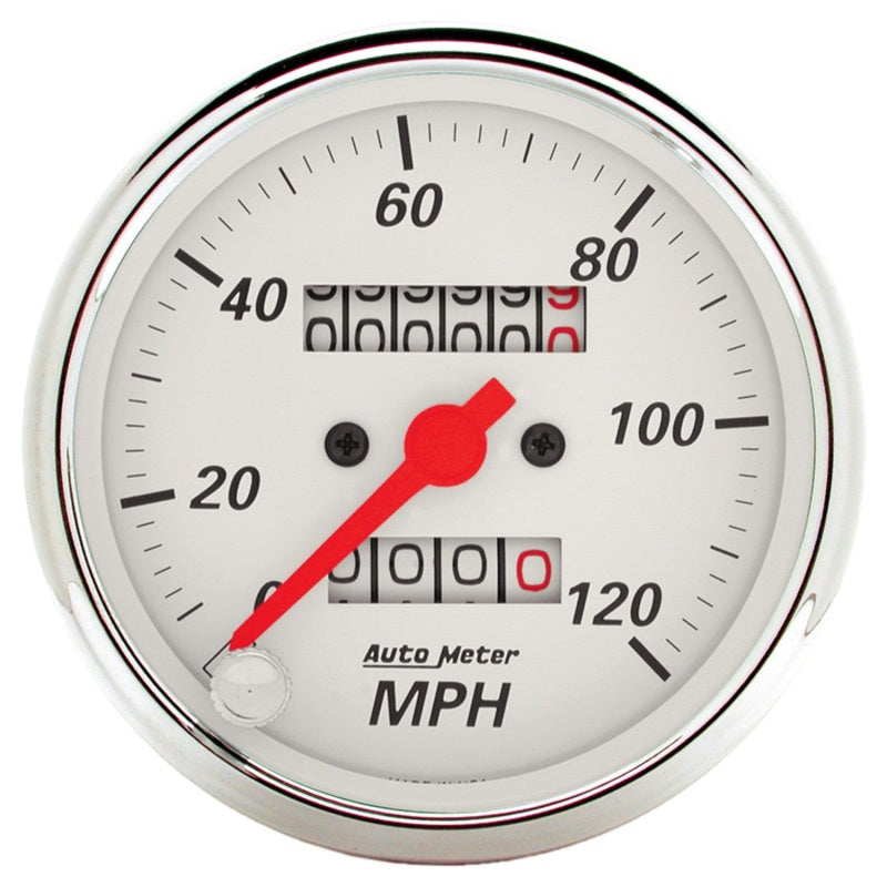 AutoMeter 1300 5-Piece Gauge Kit Mechanical Speedometer Electric Oil Pressure Water Temperature Volt Fuel Level