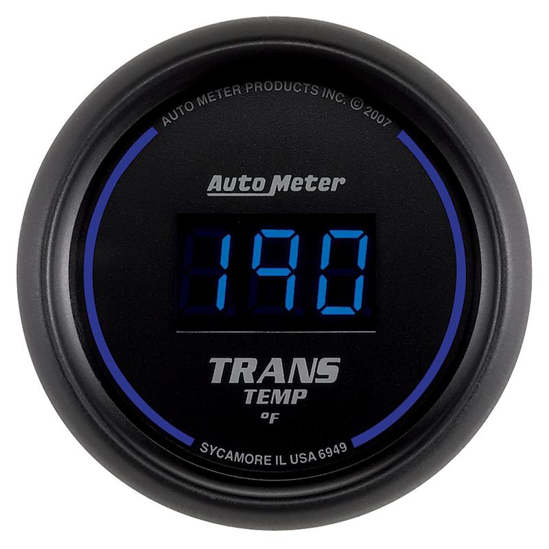 AutoMeter 6949 52.4mm Black Digital Transmission Temperature Gauge
