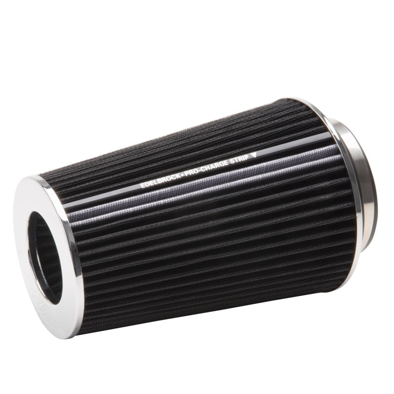 Edelbrock 43690 Air Filter Pro-Flo Series Conical 10 in Tall Black/Chrome