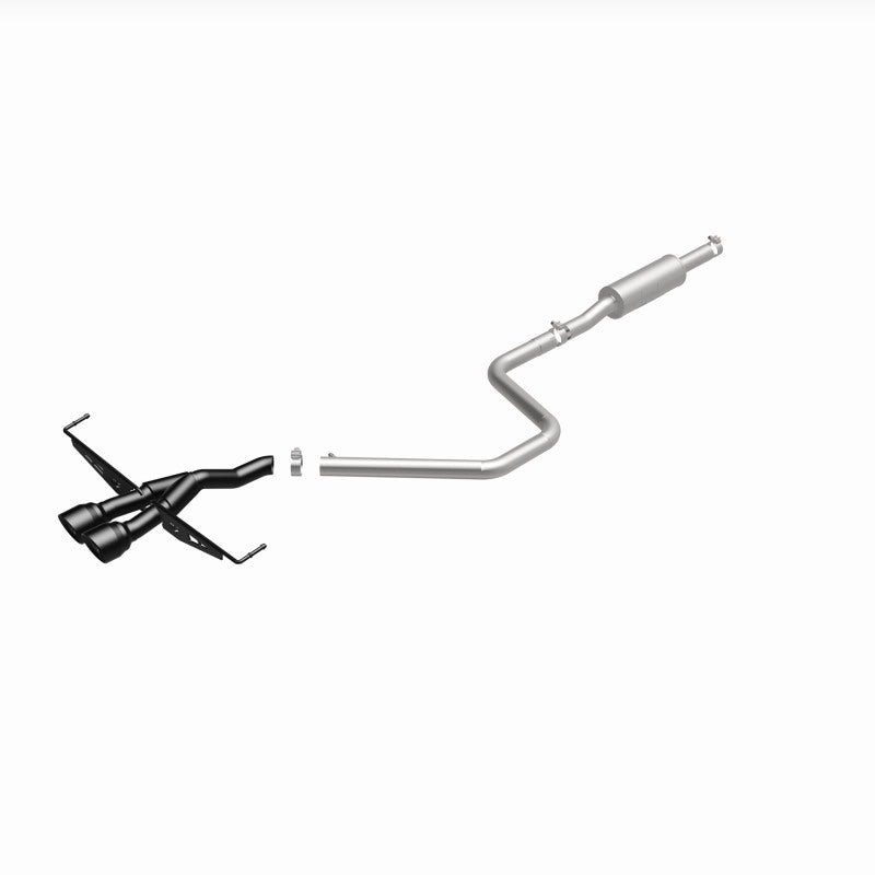 MagnaFlow 19455 2019 Hyundai Veloster 1.6L 2.5in Center Exit Stainless Steel Cat-Back Exhaust w/Blk Tips - #19455