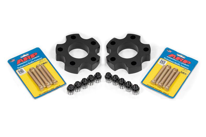 BMR 2014-2017 Chevrolet SS Wheel Spacer Kit Front 1.25in Wide 1/2-20 Stud Shank Lugs - Black Anodized