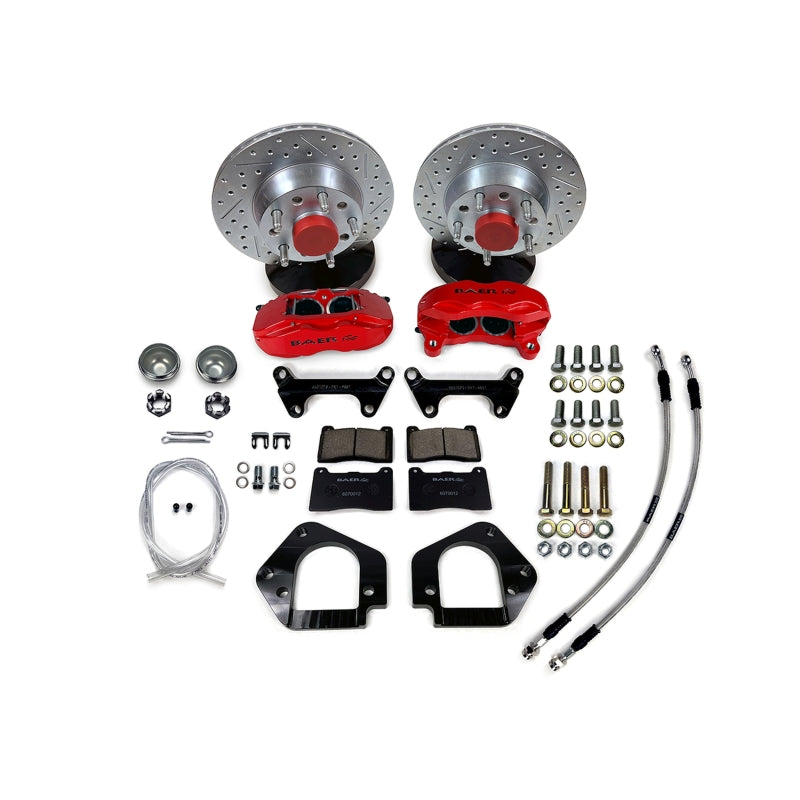 Baer Brakes 64-72 Buick Skylark 11in SS4 Int Hub Front SDZ Brake Kit - Silver