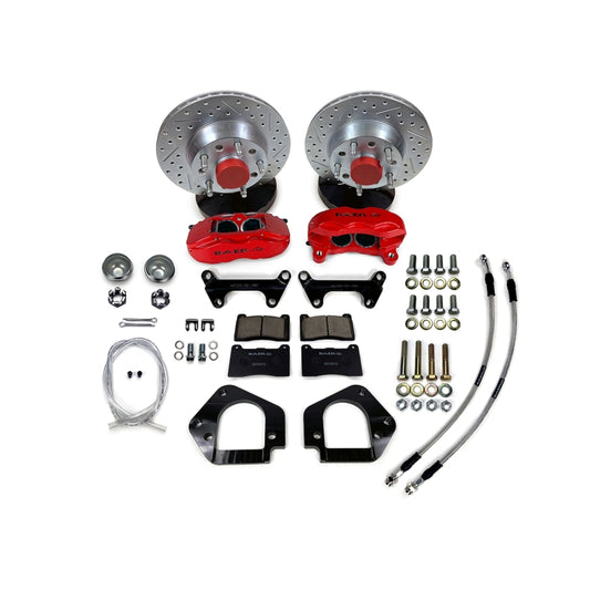 Baer Brakes 64-72 Buick Skylark 11in SS4 Int Hub Front SDZ Brake Kit - Silver