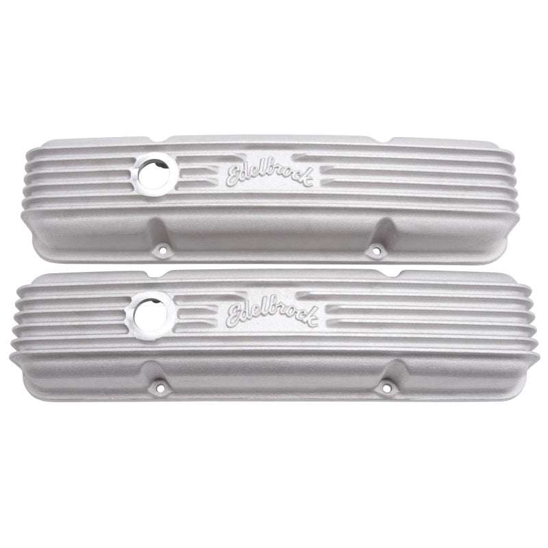 Edelbrock 41439 Valve Cover Classic Series Chevrolet 1959-1986 262-400 CI V8 with Breather Holes