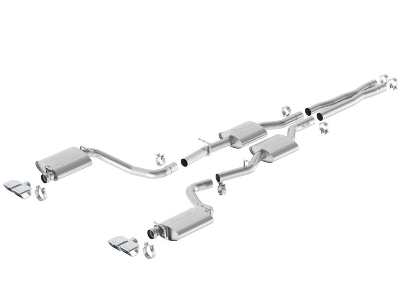 Borla 140628 15-16 Dodge Challenger R/T 5.7L Dual Rectangle Angle Cut Dual Split Rear Exit ATAK Exhaust - #140628