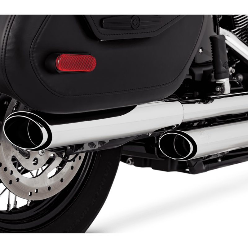 Vance & Hines 16379 Twin Slash PCX Slip-Ons Chrome for 2018-2024 Harley-Davidson Softail