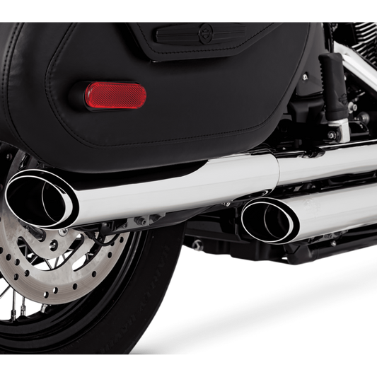 Vance & Hines 16379 Twin Slash PCX Slip-Ons Chrome for 2018-2024 Harley-Davidson Softail