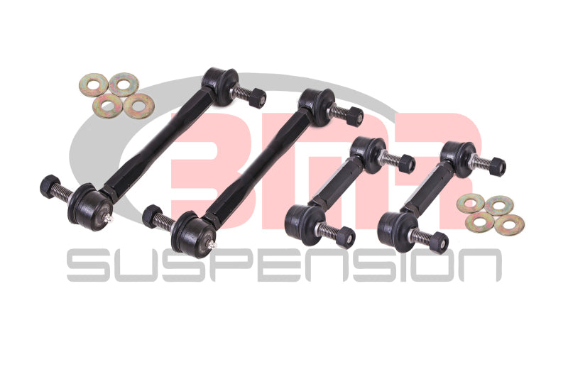 BMR 2015-2026 S550 Mustang Front and Rear Sway Bar End Link Kit - Black