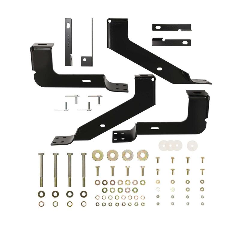 Westin 22-1015 Premier Oval Nerf Step Bar Mount Kit for 2002-2009 Dodge Ram Quad Cab 1500 Black
