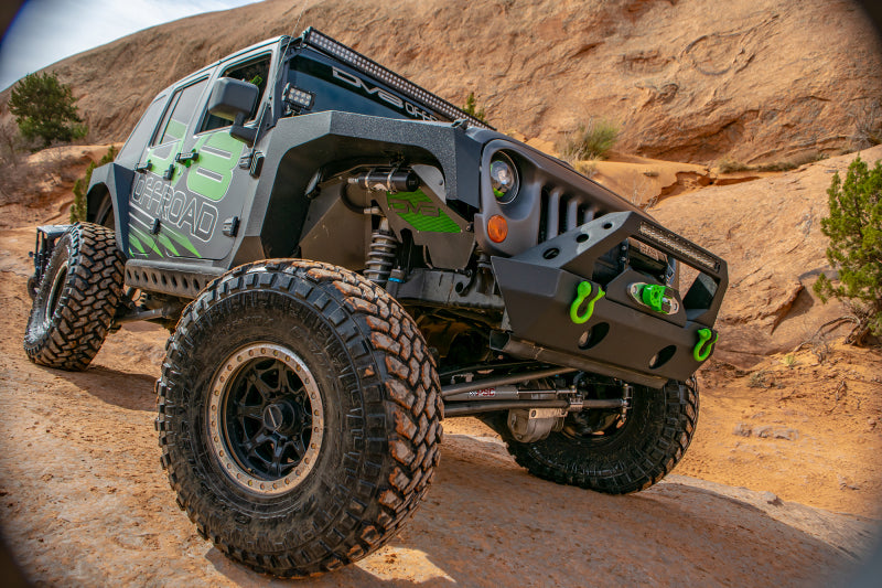 DV8 Offroad 07-18 Jeep Wrangler JK Front Aluminum Inner Fender - Black - #INFEND-01FB