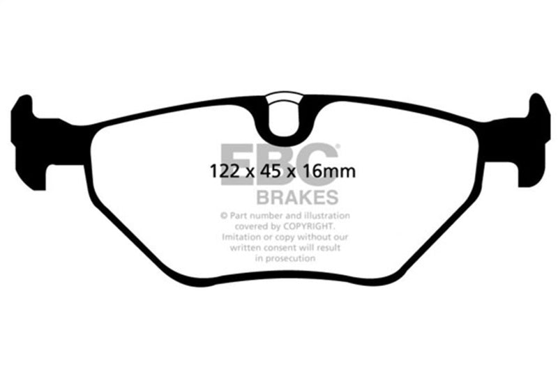 EBC 01-03 BMW 525i 2.5 (E39) Redstuff Rear Brake Pads DP31091C