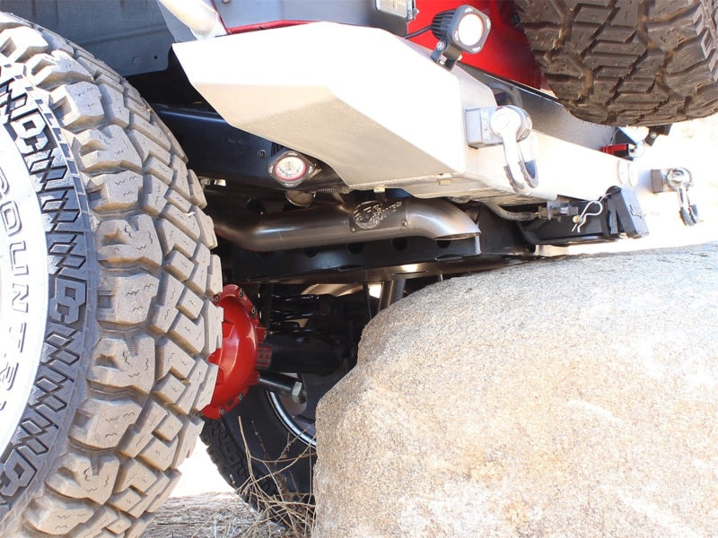 aFe MACHForce XP Exhaust Cat-Back 2.5in SS-409 Hi-Tuck 12-14 Jeep Wrangler Unlimited V6 3.6L 4Dr - #49-46231