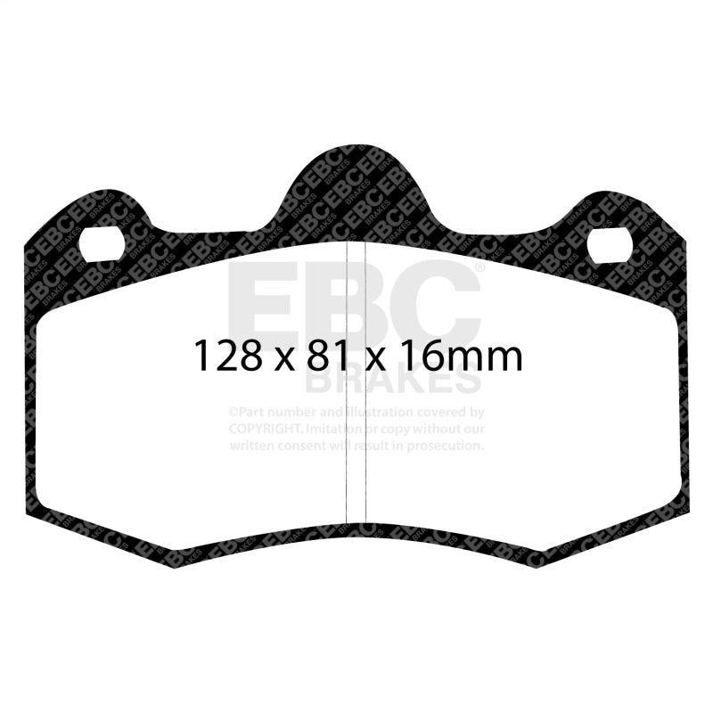 EBC Racing 09-16 Lotus Evora RP-1 Front/Rear Race Brake Pads (Pair Only) DP8036RP1