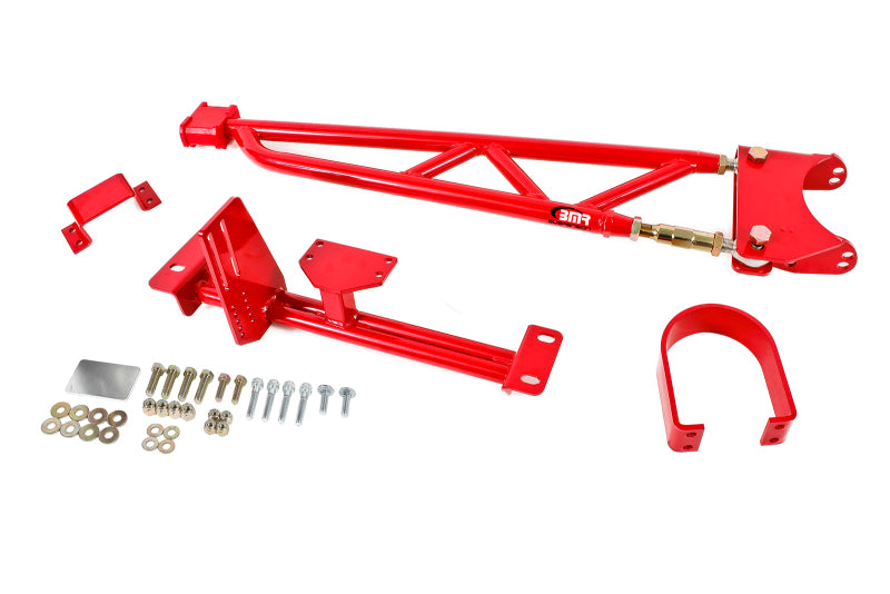 BMR 1993-2002 F-Body with DSL Torque Arm Tunnel Mount (For Stock Exhaust) - Red