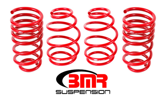 BMR 10-15 5th Gen Camaro V8 Lowering Spring Kit (Set Of 4) (1.4in Drop) - Red