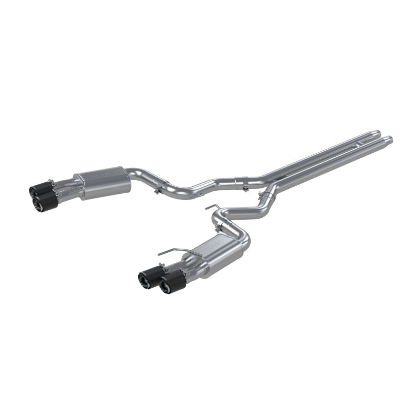 MBRP Ford Mustang GT 5L T304 3in Cat-Back with 4in Quad Carbon Fiber Tips