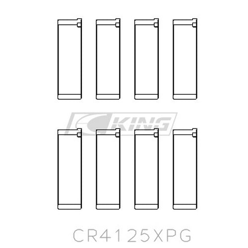 King Subaru EJ20/EJ22/EJ25 (Incl. Turbo) Racing Connecting Rod Bearings Set CR4125XPG-STD - Fits Subaru, Saab