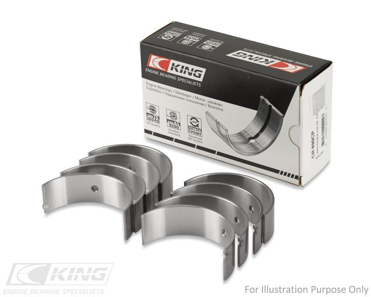 King GM 215CI, 265CI, 301CI, 340CI, 3 OE-Replacement Connecting Rod Bearings CR 811SI 010 - Fits Buick, Jeep, Pontiac