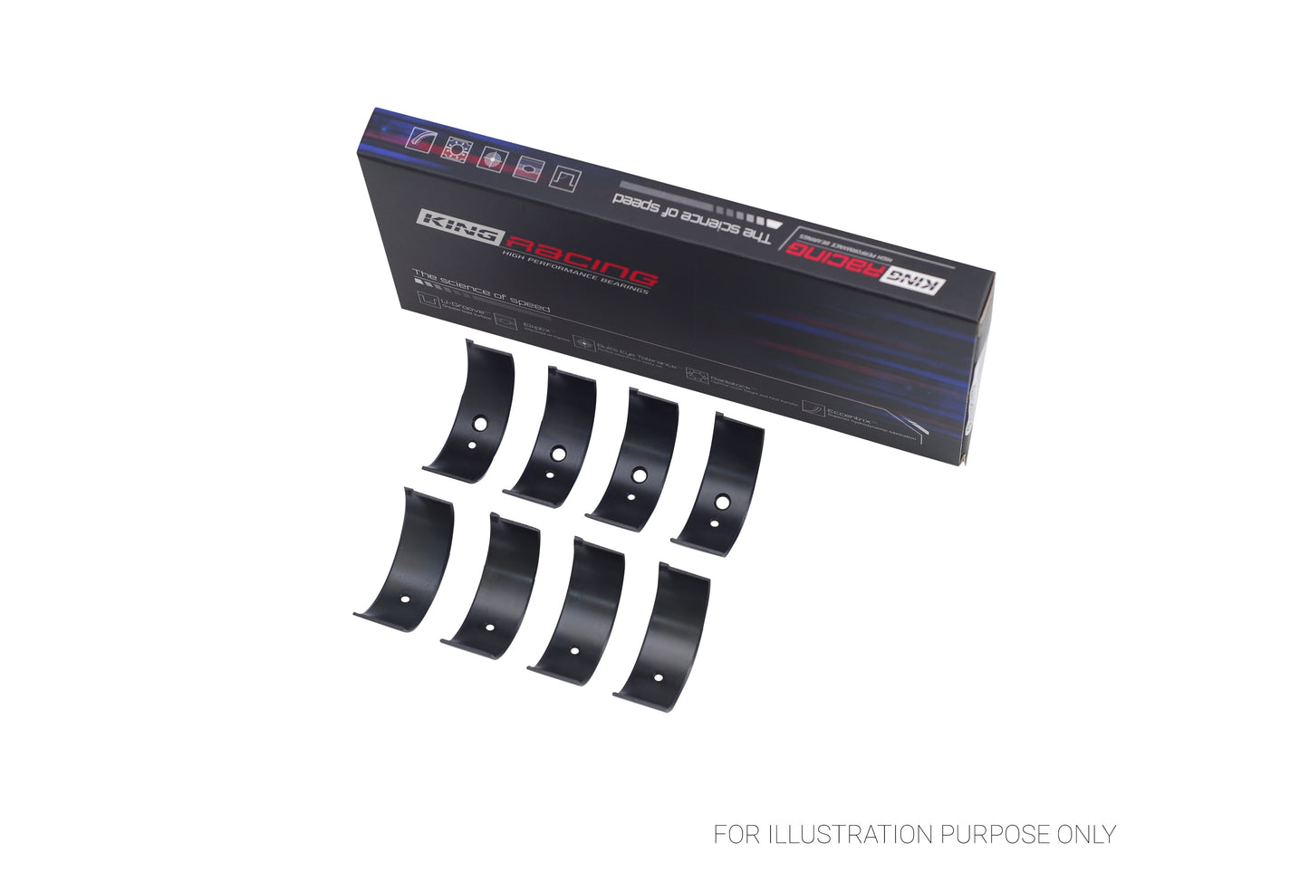 King Racing Connecting Rod Bearings for Honda B17A B18A B18B B20B F20B CR439XPC.025 - Fits Honda, Acura, Isuzu