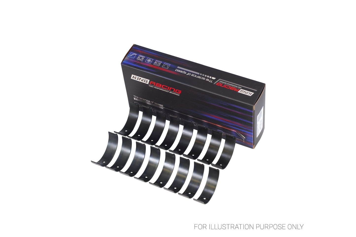 King Ford 260CI 289CI 302 5.0L WINDSOR Connecting Rod Bearing Set CR 804SI-STD - Fits Ford, Mercury, Lincoln