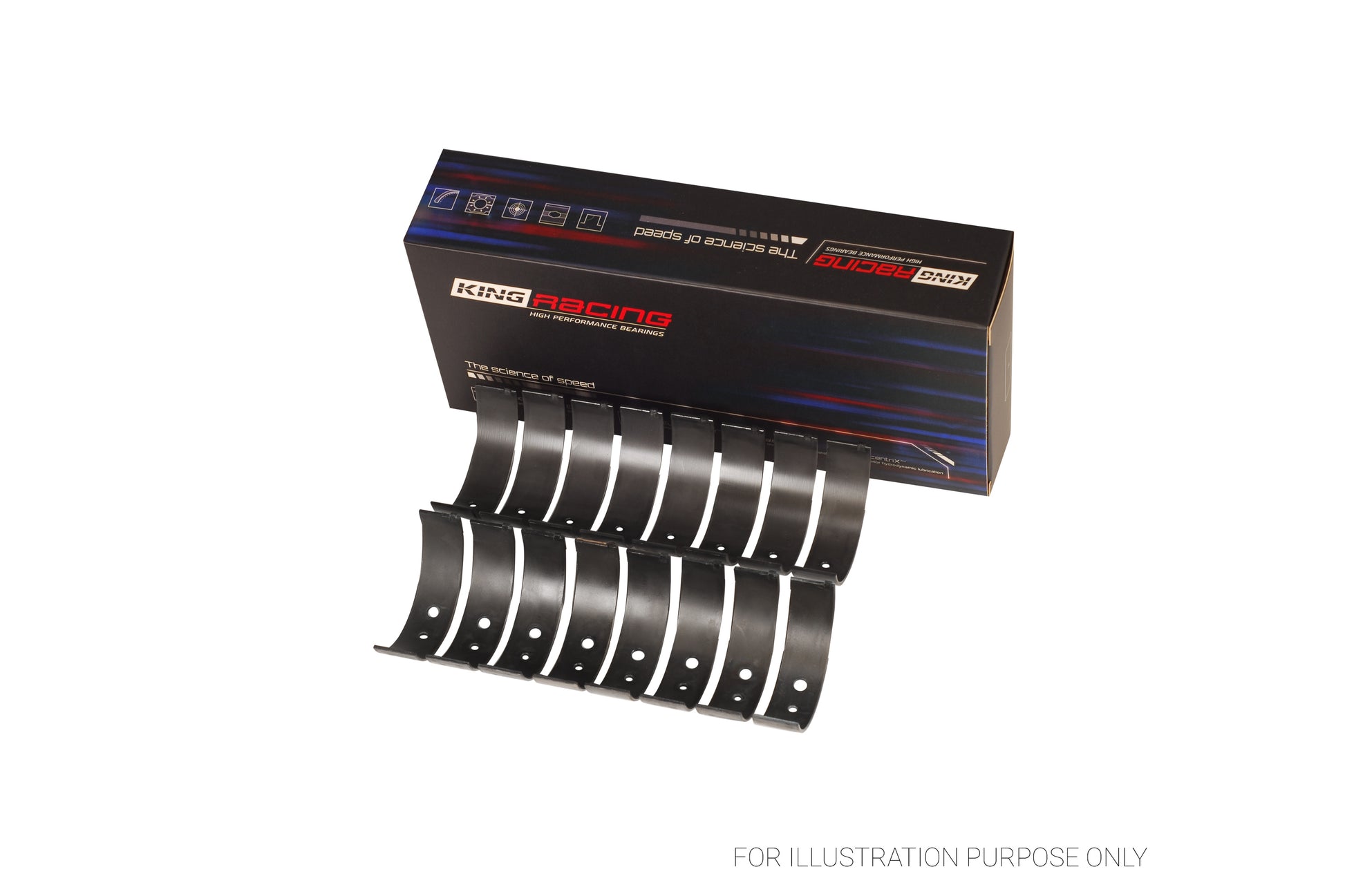 King Ford 260CI 289CI 302 5.0L WINDSOR Connecting Rod Bearing Set CR 804SI-STD - Fits Ford, Mercury, Lincoln