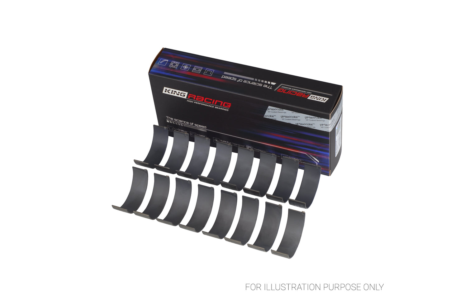 King Chrysler 273CI 318CI 340CI 360CI Connecting Rod Bearing Set CR 805XPNC 010 - Fits Dodge, Plymouth, Fargo