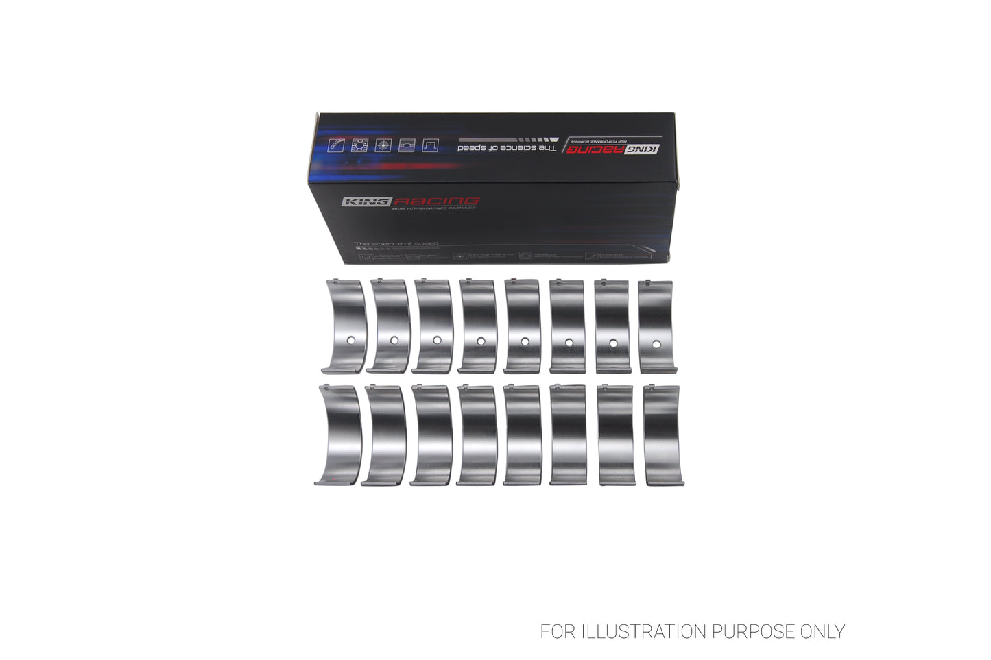 King Chevrolet BBC 369-502 GEN IV, V, VI Narrow pMaxBlack™ Racing Connecting Rod Bearings CR 808XPN-STD - Fits Chevrolet, GMC, Pontiac