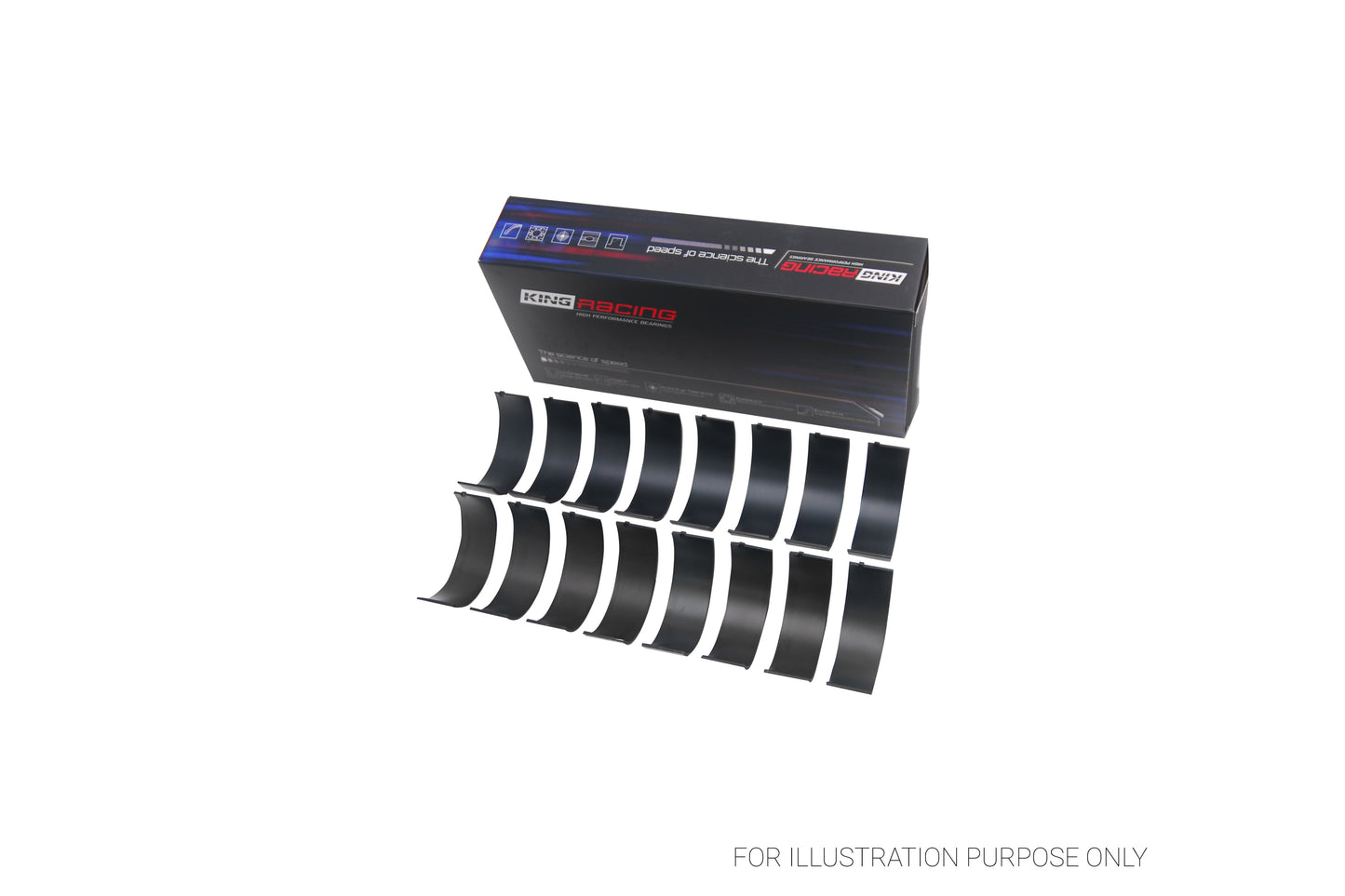 King Chevrolet BBC 369-502 GEN IV, V, VI Narrow pMaxBlack™ Racing Connecting Rod Bearings CR 808XPN 010 - Fits Chevrolet, GMC, Pontiac