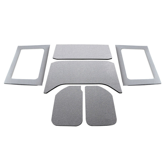 DEI for 2011-2018 Jeep Wrangler JK 4-Door Boom Mat Complete Headliner Kit - 6 Piece - Gray